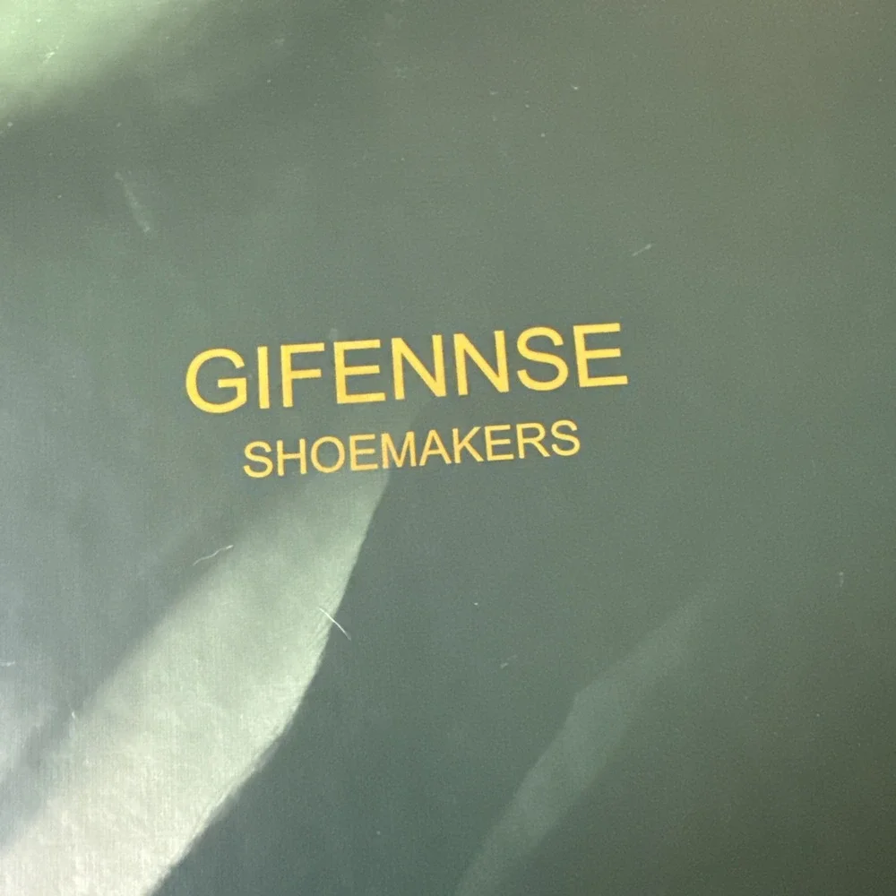 GIFENNSE Men's Wingtip Dress Boots Brown Size 12 Lace-Up Ankle Boots New Box